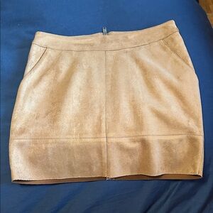 Only Camel faux Suede Mini Skirt